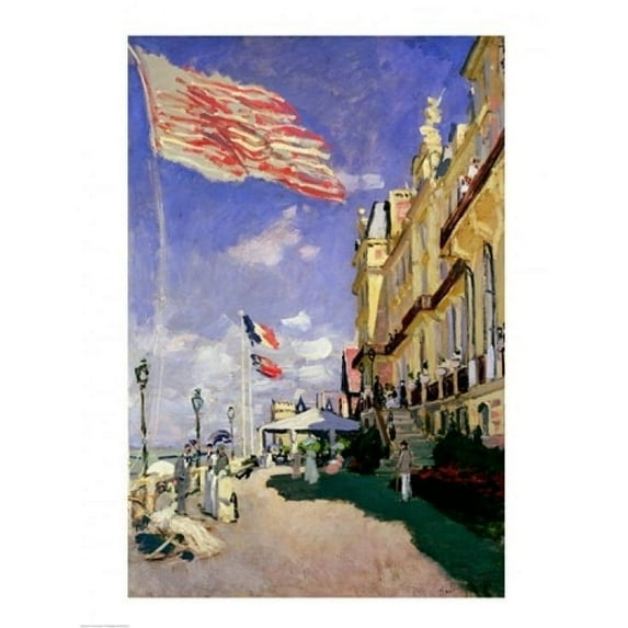 The Hotel des Roches Noires at Trouville, 1870 Poster Print by Claude Monet (24 x 36)