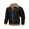 thumbnail image 1 of The Hottest Gifts Ofreoo Men's Winter Coats Thickened Solid Color Long Sleeved Stand Up Collar Pocket Jacket, 1 of 9