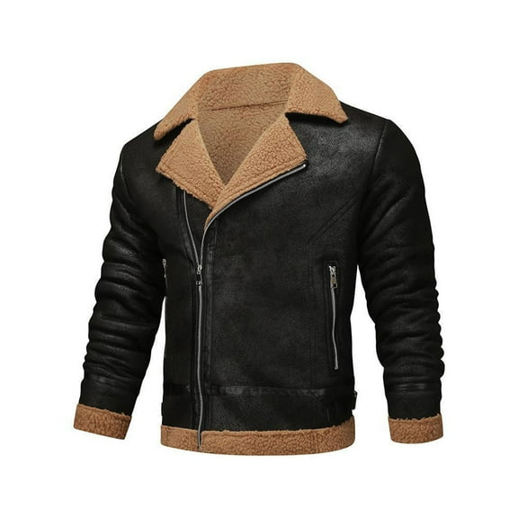 The Hottest Gifts Ofreoo Men's Winter Coats Thickened Solid Color Long Sleeved Stand Up Collar Pocket Jacket