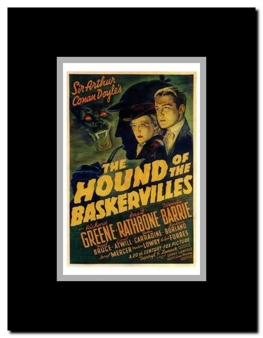 The Hound of the Baskervilles Framed Movie Poster
