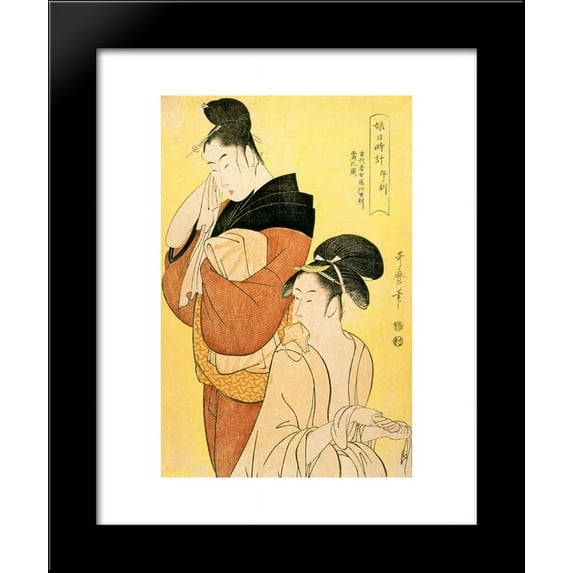 The Hour of the Oxx 20x24 Framed Art Print by Kitagawa Utamaro