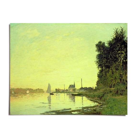 The House At Douanier, Pink Effect, 1897 - Claude Monet - 11x14 - Wall Art Print - UNFRAMED