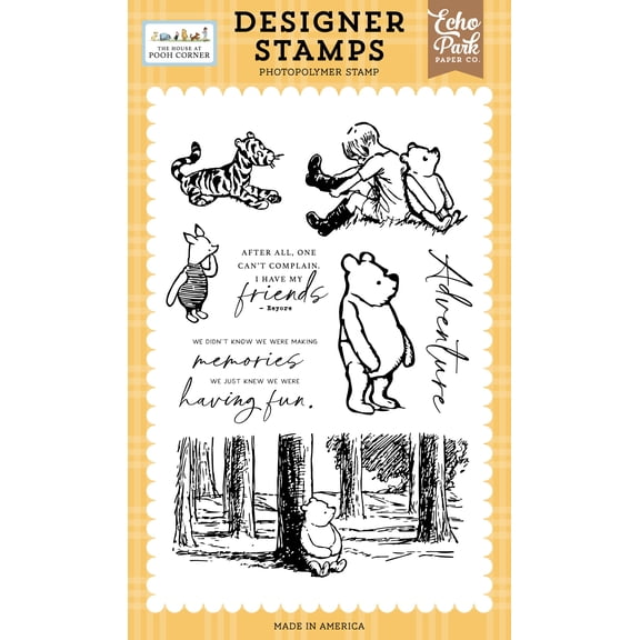 The House At Pooh Corner: Winnie In The Woods Stamp Set