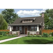 The House Designers THD-1759 Builder-Ready Blueprints to Build a Tiny Bungalow House Plan with Crawl Space Foundation 5 Printed Sets