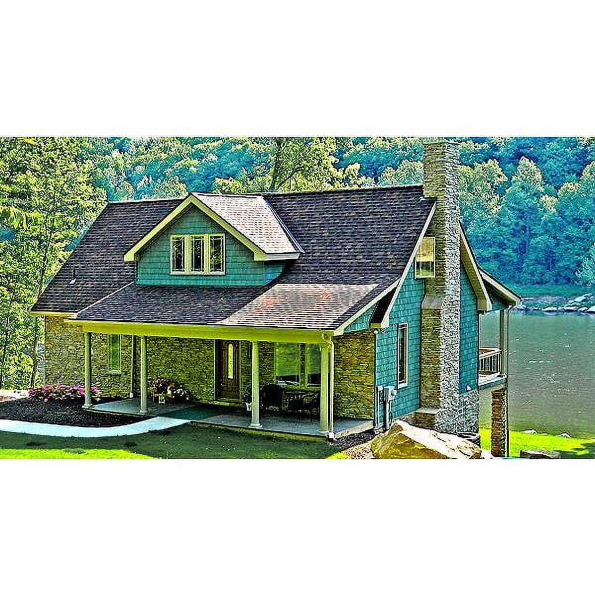 The House Designers: THD-1876 Builder-Ready Blueprints to Build a Cottage House Plan with Walkout Basement Foundation (5 Printed Sets)