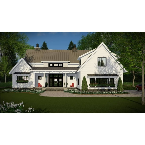 The House Designers: THD-3030 Builder-Ready Blueprints to Build a Two-Story Cottage House Plan with Basement Foundation (5 Printed Sets)