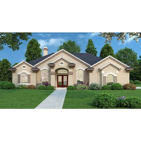 The House Designers: THD-3994 Builder-Ready Blueprints to Build a Contemporary House Plan with Slab Foundation (5 Printed Sets)