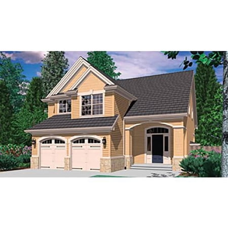 The House Designers: THD-4327 Builder-Ready Blueprints to Build a Country House Plan with Crawl Space Foundation (5 Printed Sets)