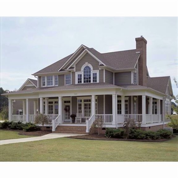 The House Designers: THD-5770 Builder-Ready Blueprints to Build a Traditional Farm House Plan