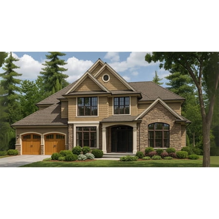 The House Designers: THD-5893 Builder-Ready Blueprints to Build a Craftsman House Plan with Crawl Space Foundation (5 Printed Sets)