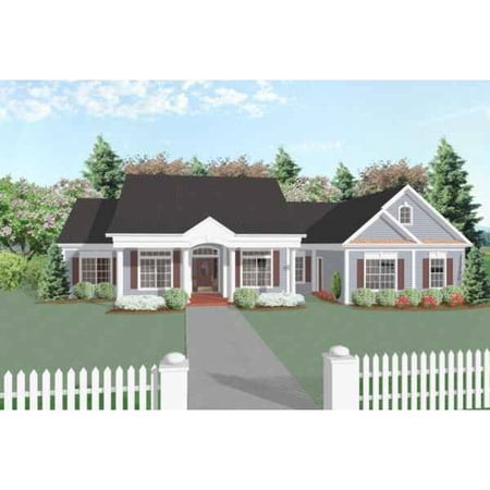 The House Designers: THD-6250 Builder-Ready Blueprints to Build a Southern House Plan with Crawl Space Foundation (5 Printed Sets)