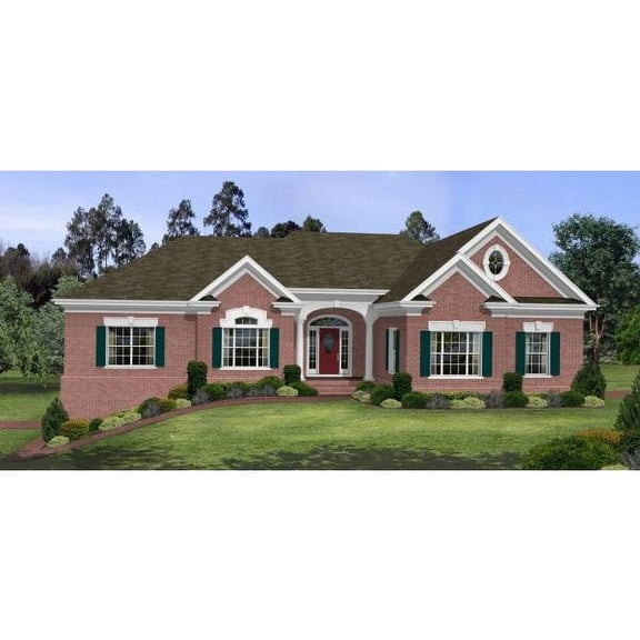 The House Designers: THD-6253 Builder-Ready Blueprints to Build a Ranch House Plan with Basement Foundation (5 Printed Sets)