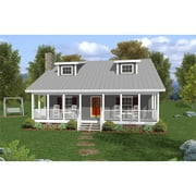 The House Designers THD-6619 Builder-Ready Blueprints to Build a Cottage House Plan with Basement Foundation 5 Printed Sets