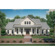 The House Designers: THD-6733 Builder-Ready Blueprints to Build a Symmetrical Southern Country House Plan with Crawlspace Foundation (5 Printed Sets)