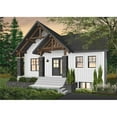 thumbnail image 1 of The House Designers: THD-7309 Builder-Ready Blueprints to Build a Compact Inverted Living Craftsman House Plan with Finished Basement Foundation (5 Printed Sets), 1 of 11