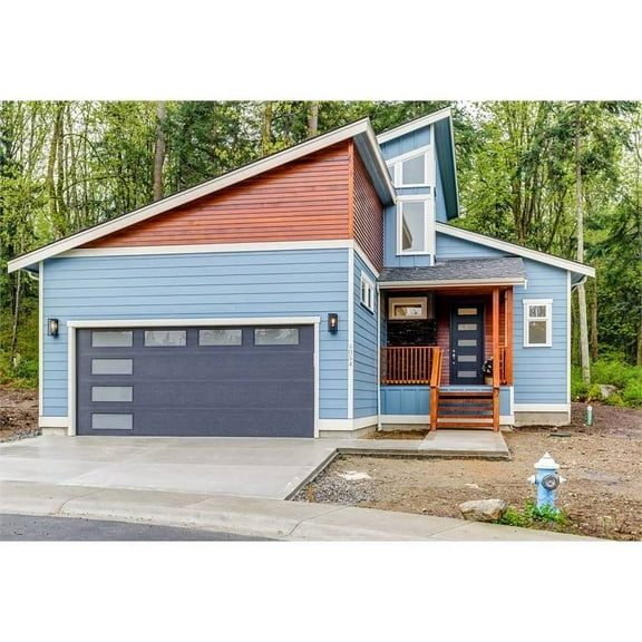 The House Designers: THD-7412 Builder-Ready Blueprints to Build a Narrow Two-Story Contemporary House Plan with Crawlspace Foundation (5 Printed Sets)