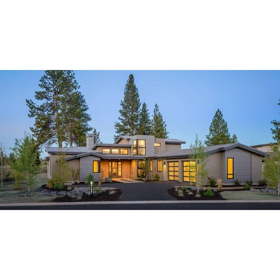 The House Designers: THD-9044 Builder-Ready Blueprints to Build a Modern House Plan with Crawl Space Foundation (5 Printed Sets)