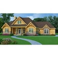 thumbnail image 1 of The House Designers: THD-9233 Builder-Ready Blueprints to Build a Craftsman Lake House Plan with Slab Foundation (5 Printed Sets), 1 of 6