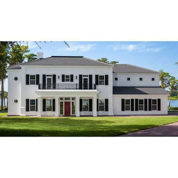 The House Designers: THD-9723 Builder-Ready Blueprints to Build a Luxury Open-Concept Colonial House Plan with Slab Foundation (5 Printed Sets)