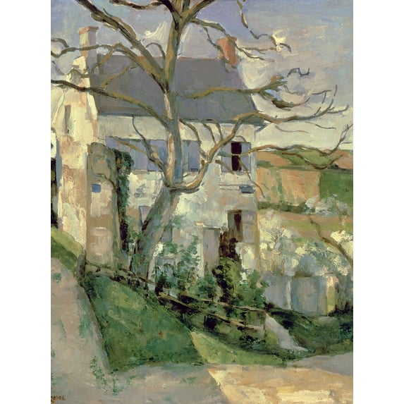 Art.com The House and the Tree, C.1873-74 Giclee Print by Paul C?zanne, 12" x 16"