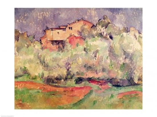 The House at Bellevue 1888-92 Canvas Art - Paul Cezanne (36 x 24)