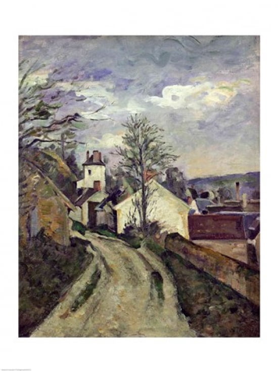 The House of Doctor Gachet Canvas Art - Paul Cezanne (18 x 24)