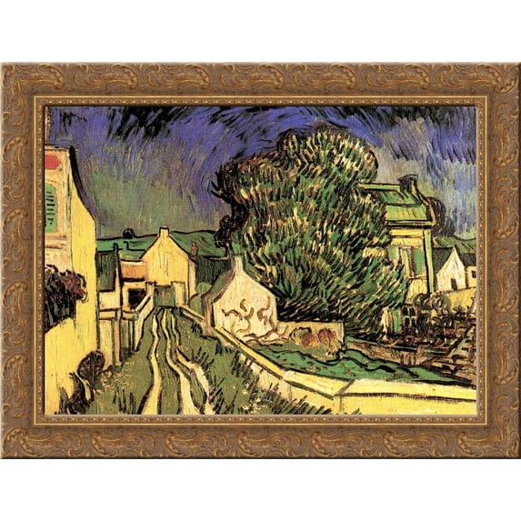 The House of Pere Pilon 24x18 Gold Ornate Wood Framed Canvas Art by Vincent van Gogh