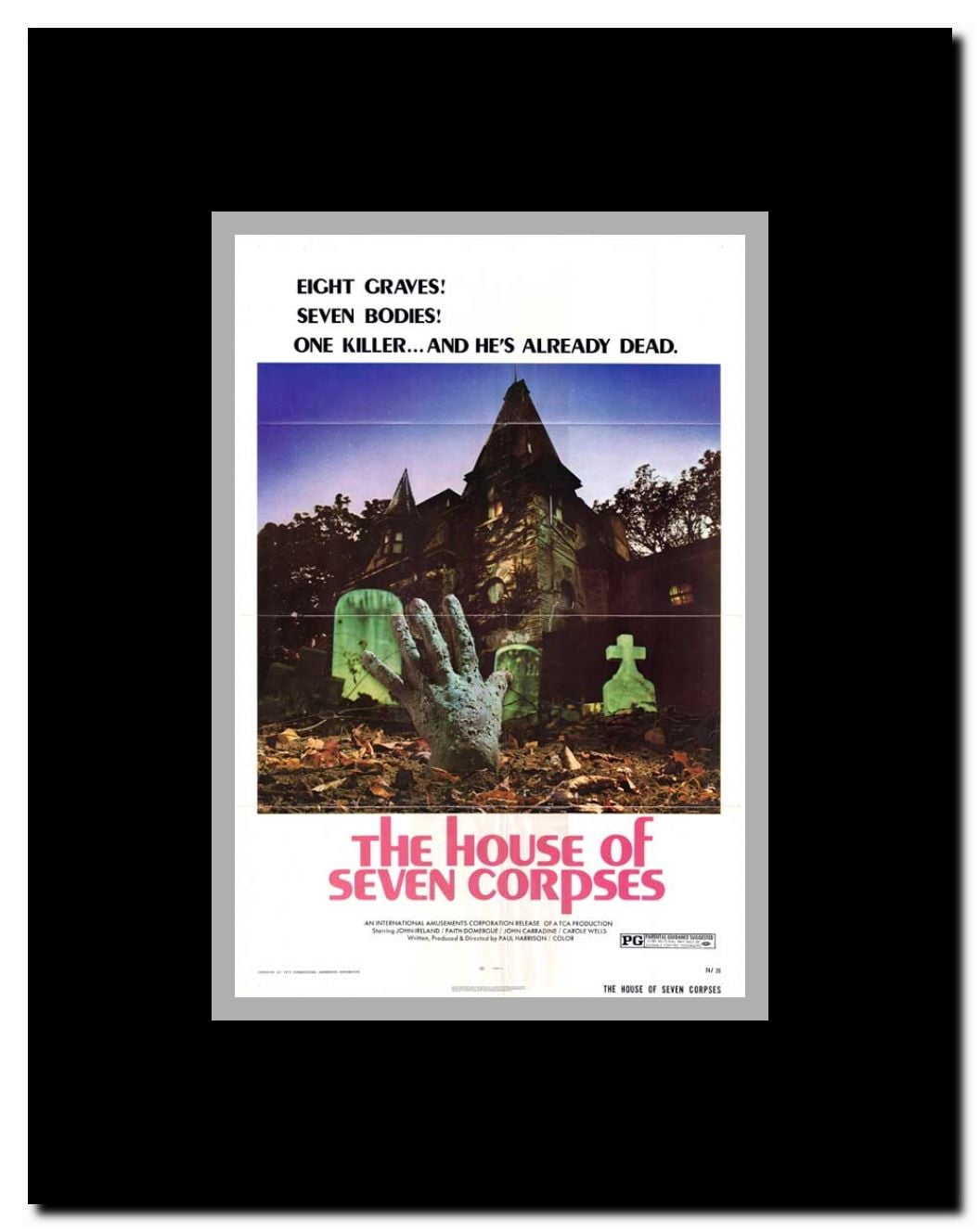 The House of Seven Corpses Framed Movie Poster