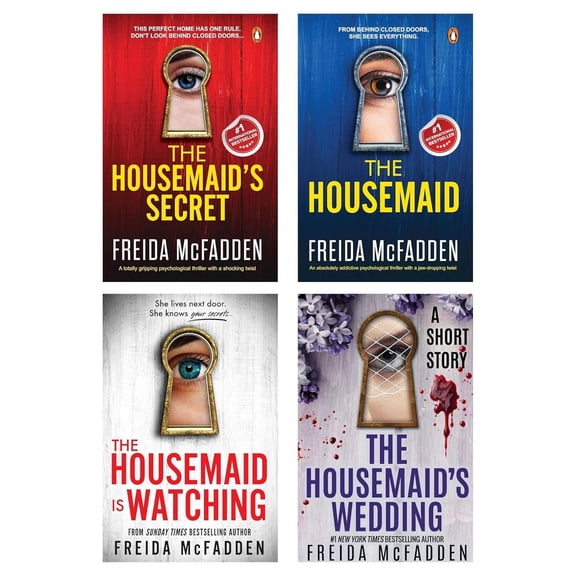 The Housemaid 4-Book Bundle Set by Freida McFadden Complete Psychological Thriller Series Collection