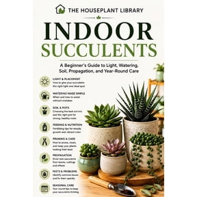 The Houseplant Library Indoor Succulents: A Beginner's Guide to Light, Watering, Soil, Propagation, and Year-Round Care, Book 4, (Paperback)