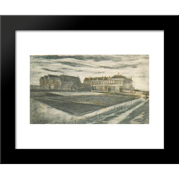 The Houses on Schenkweg where Van Gogh Lived 20x24 Framed Art Print by Vincent van Gogh