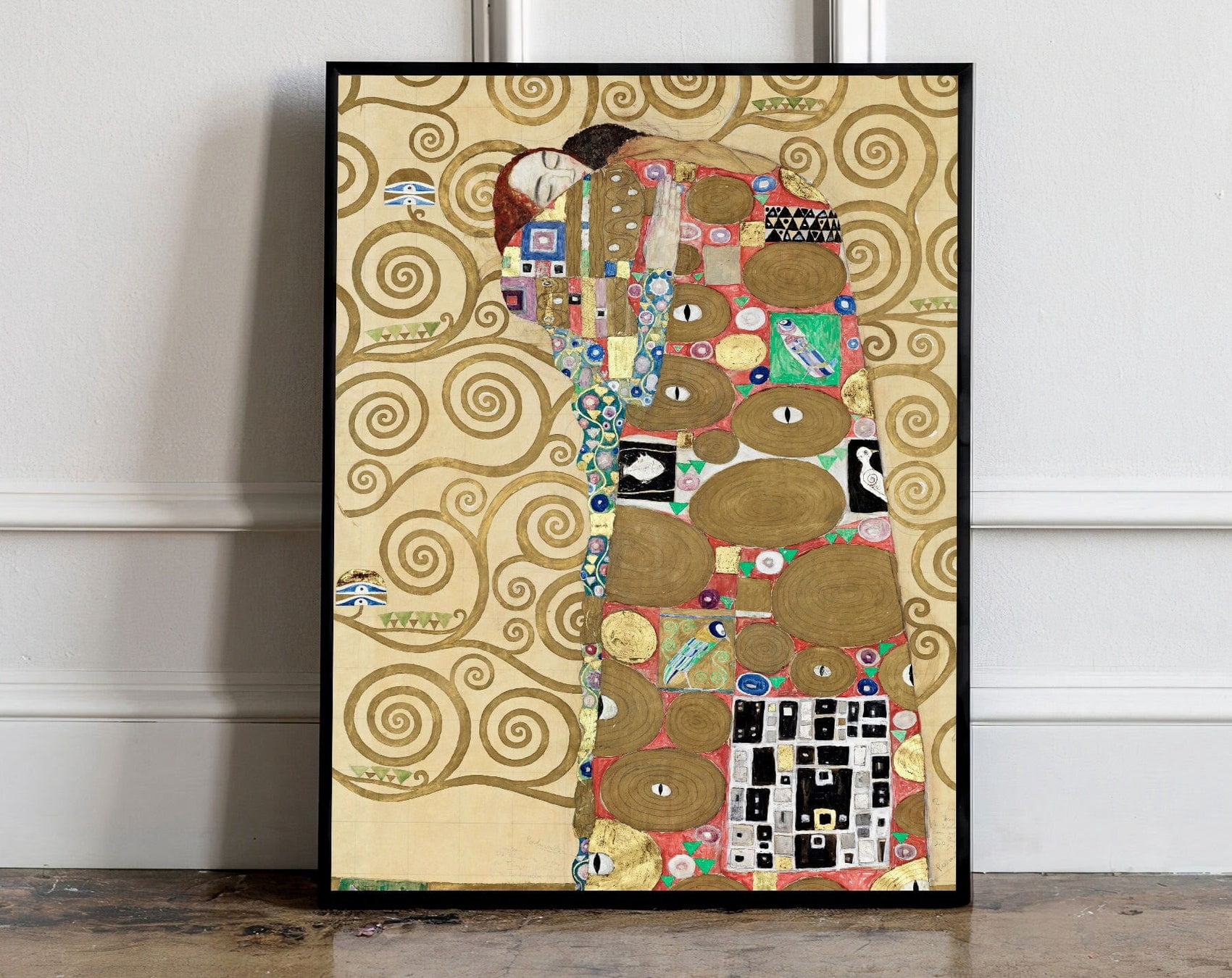 The Hug - Gustav Klimt Poster, Gustav Klimt Wall art, Gustav Print ...