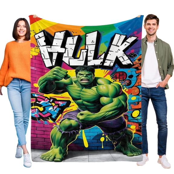 The Hulk Flannel Blanket 39*59 inch Soft And Comfortable With Clear Patterns And Easy Cleaning