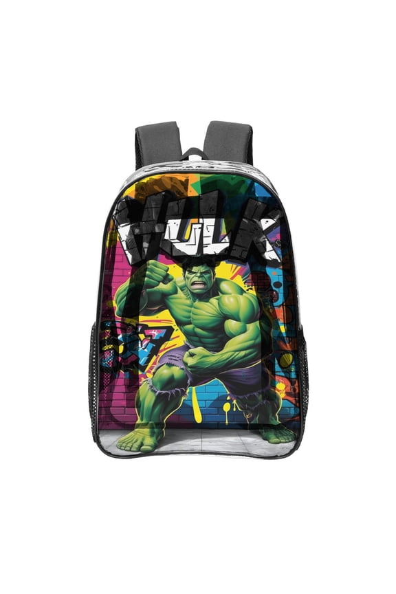 The Hulk Pattern Transparent Backpack Lightweight And fashionable Showcasing Personality And Leading The Trend