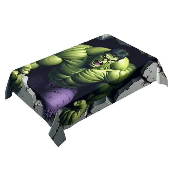 The Hulk Themed Square Tablecloth 54 * 72 Inches Durable Stylish