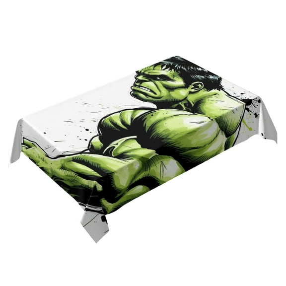 The Hulk Themed Square Tablecloth 54 * 72 Inches Durable Stylish