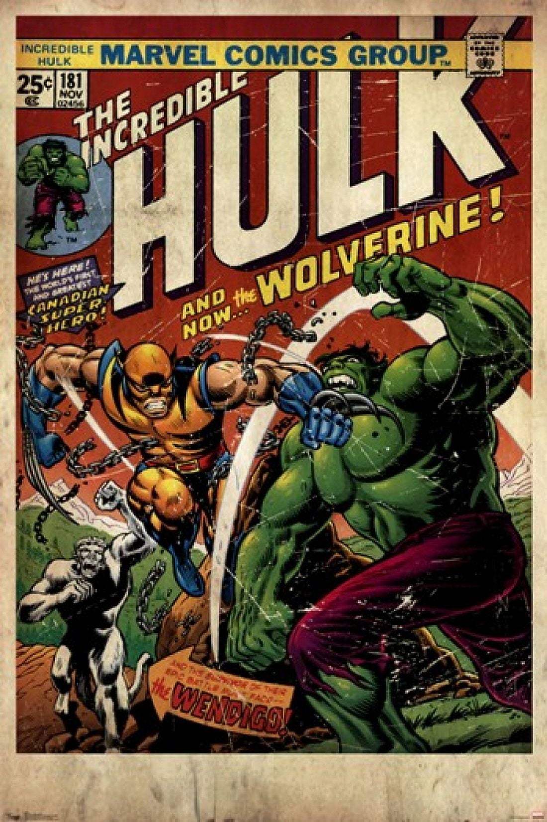 The Hulk & Wolverine Poster (24 x 36) - Walmart.com
