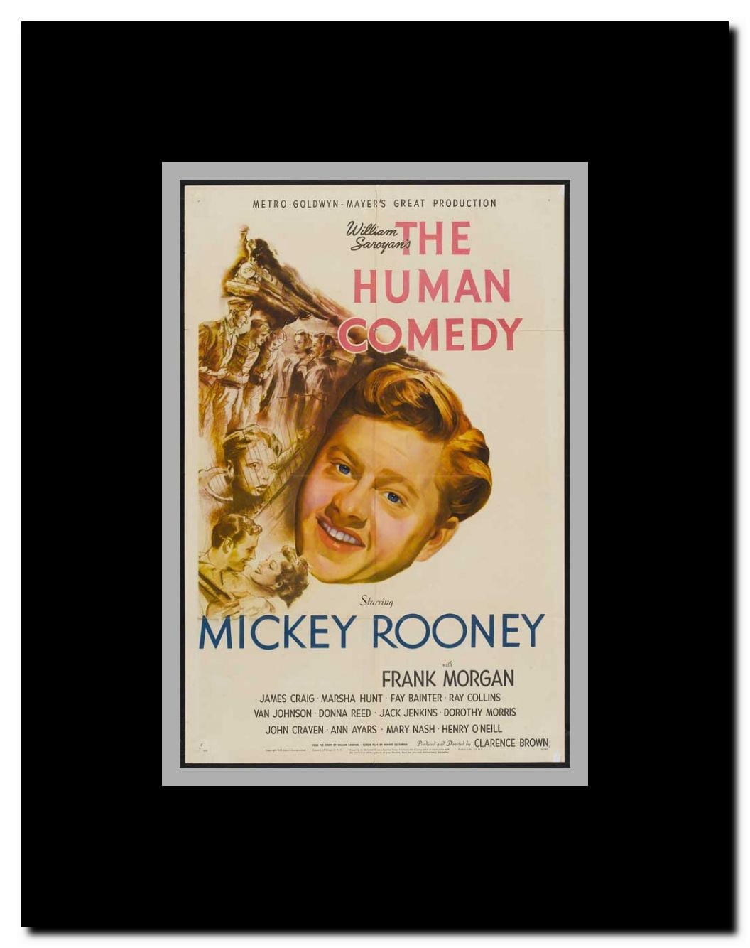 The Human Comedy Framed Movie Poster