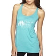 thumbnail image 1 of The Human Fund Money for the People Pop Culture Tri-Blend Racerback Tank Top, Tahiti Blue, X-Large, 1 of 3