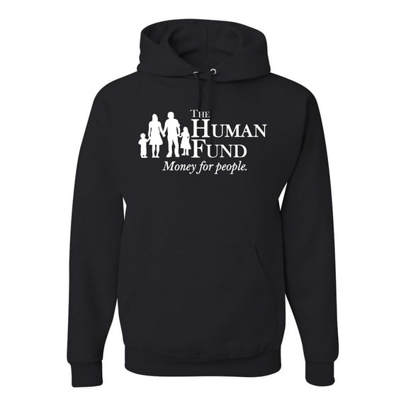 The Human Fund Money for the People Pop Culture Unisex Graphic Hoodie Sweatshirt, Black, Small