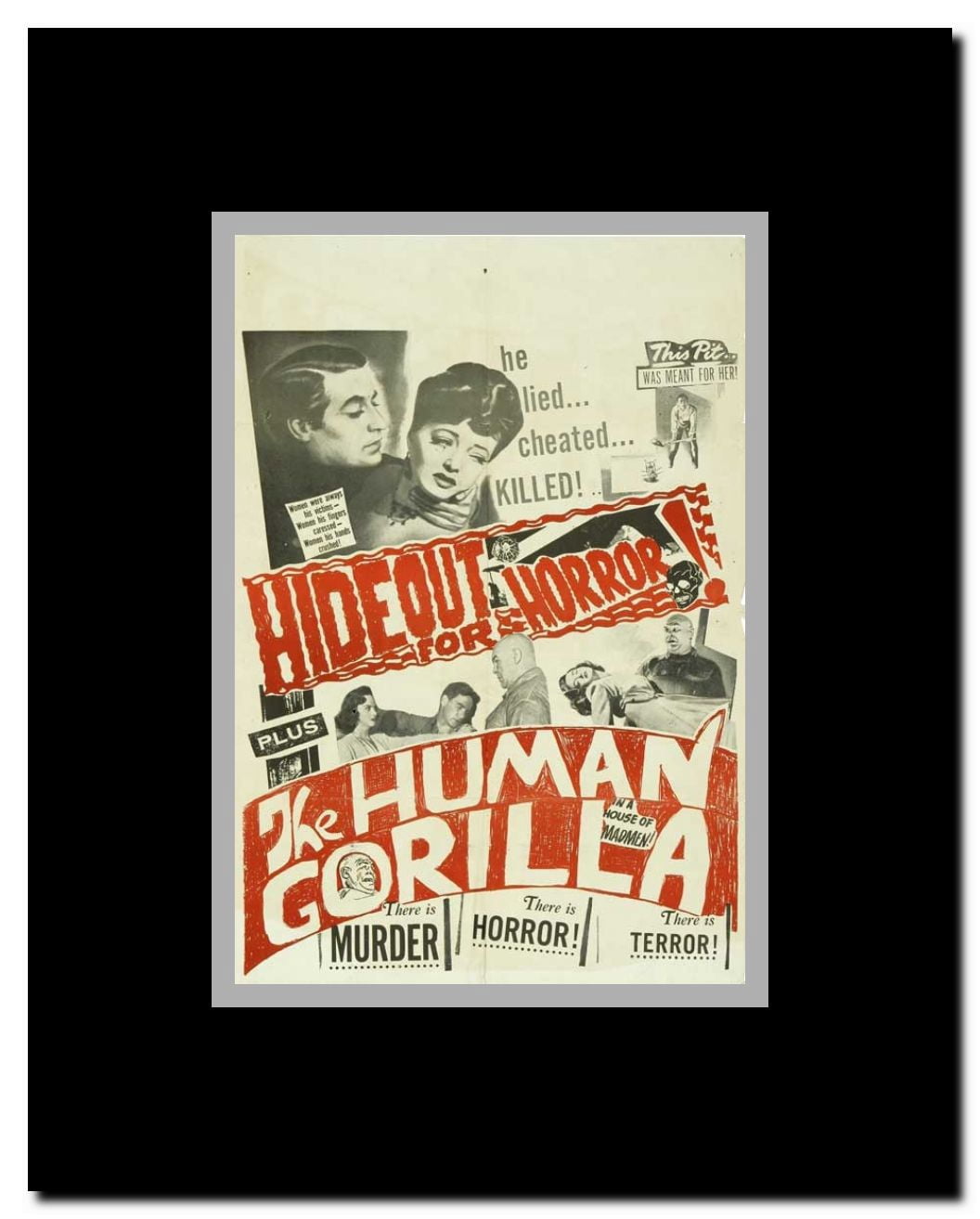 The Human Gorilla Framed Movie Poster