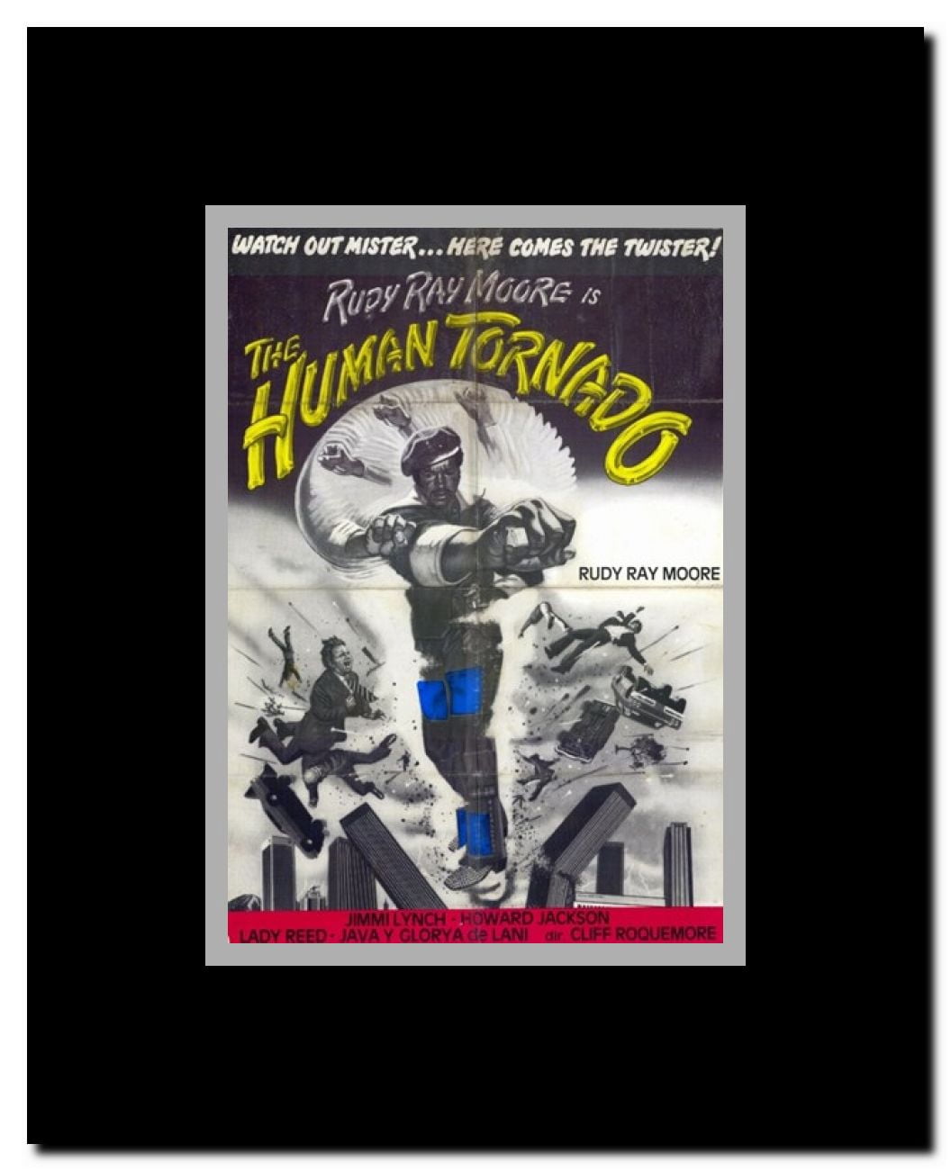 The Human Tornado Framed Movie Poster