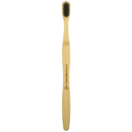 The Humble Co. Humble Bamboo Toothbrush, Adult Sensitive, Black, 1 Toothbrush