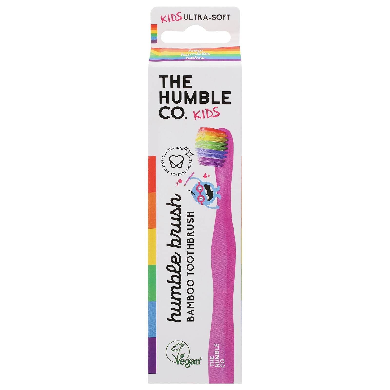 The Humble Co. Kids Plant Based Ultra Soft Rainbow Toothbrush