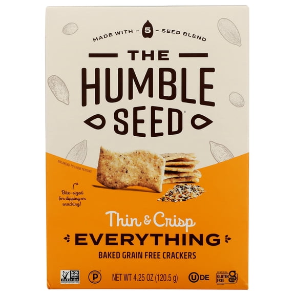 The Humble Seed - Crackers Grain Free Everything - 4.25 Oz, Case of 6