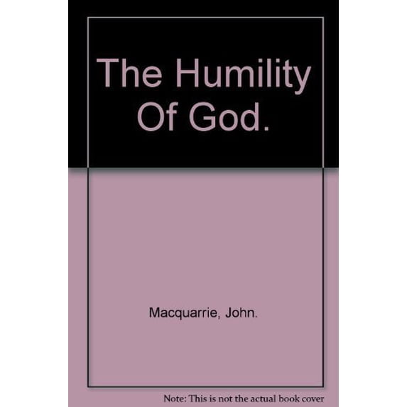 Pre-Owned The Humility of God (Paperback) 0664242006 9780664242008
