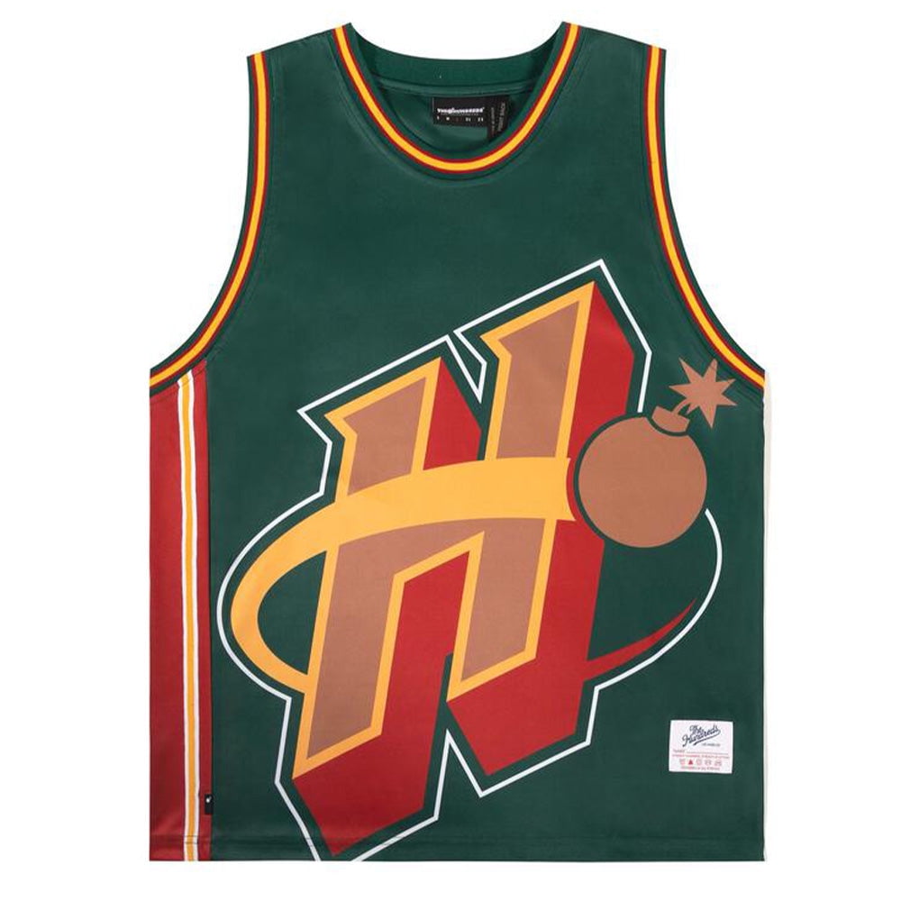 The Hundreds Men Block Basketball Jersey (Green)