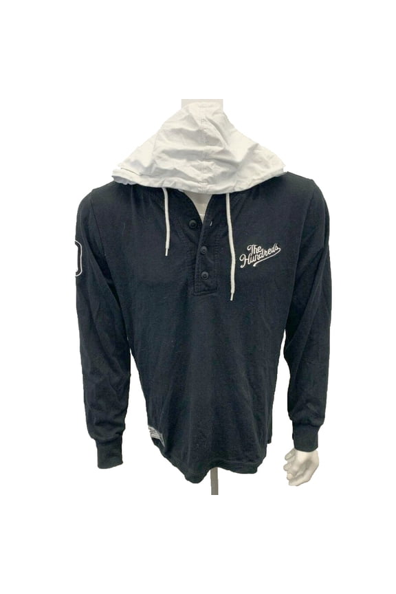 Mens Hooded Henley Shirt