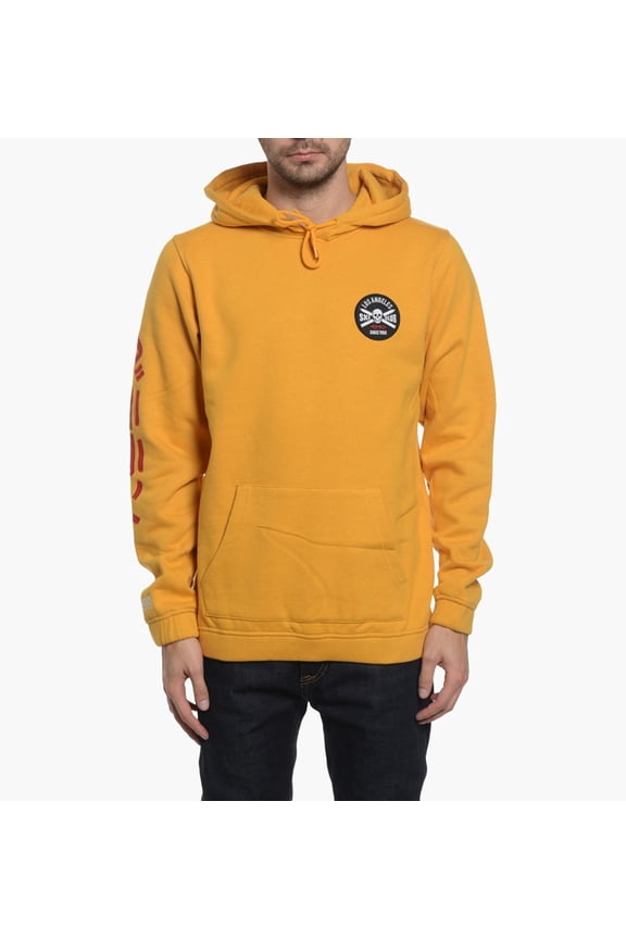 Mens Pass Pullover Hoodie,Yellow,2XL