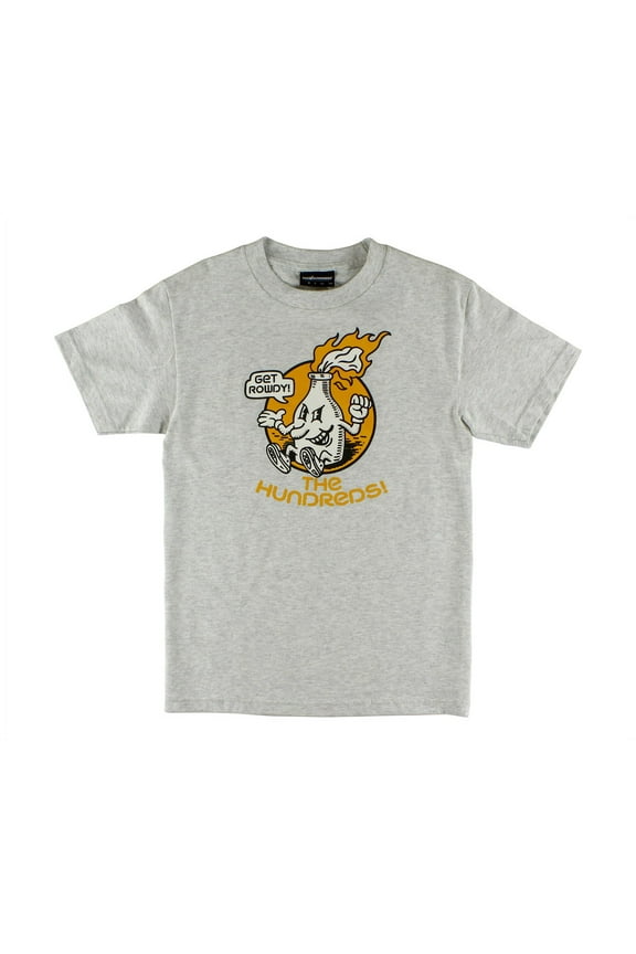Rowdy Tee Mens Knits & Tees Size S, Color: Grey/Black/Yellow